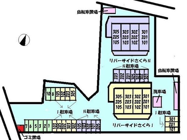 リバーサイドさくらⅡの物件外観写真